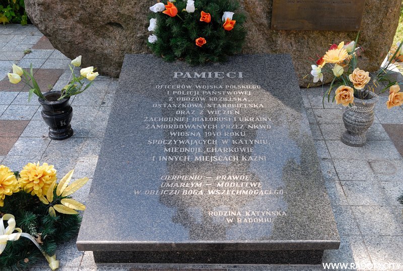 Radom. Pomnik Zamordowanych przez NKWD.