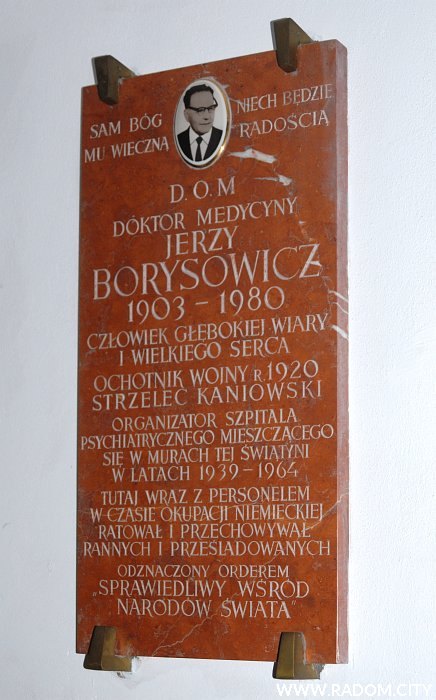 Radom. Tablica w kościele św. Wacława.