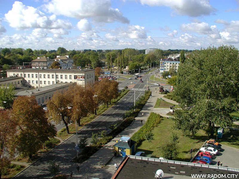Radom. Widok z budynku przy ul. PraÅ¼mowskiego.