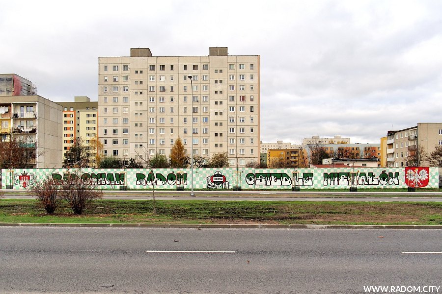 Radom. Graffiti Radomiak/Michałów.