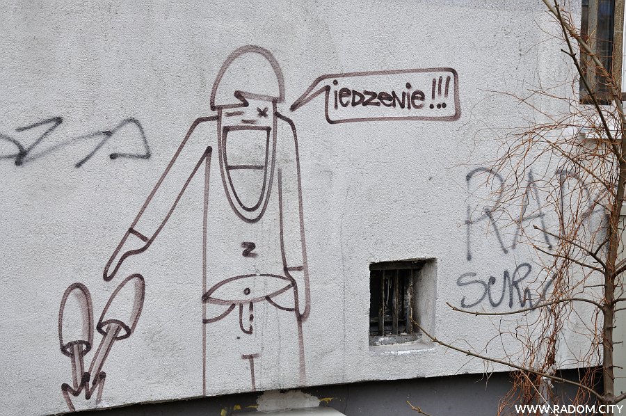 Radom. Graffiti - Å»eromskiego 112.