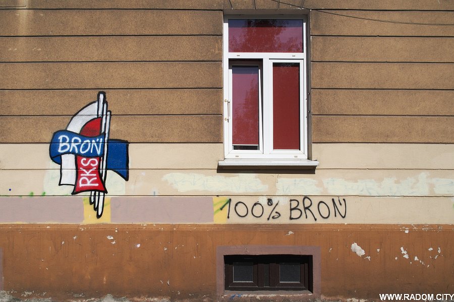 Radom. Graffiti - Broń/ ul.Broni-Planty.