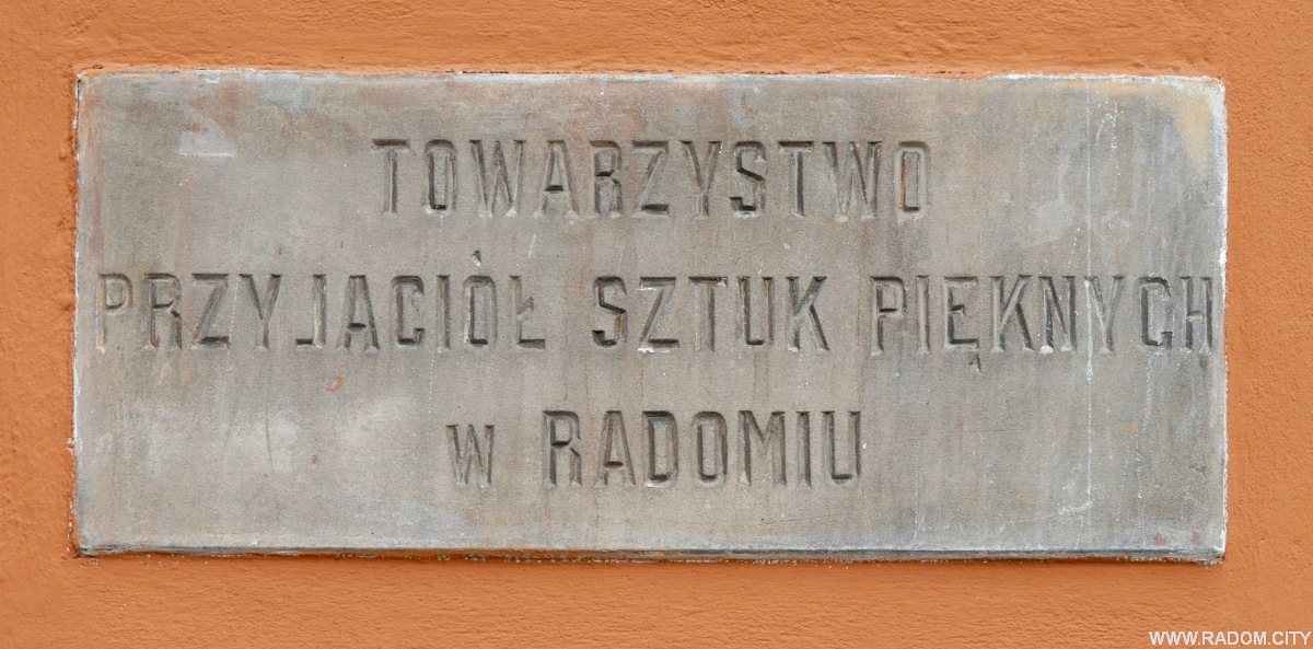Radom. Tablica na domu Esterki.