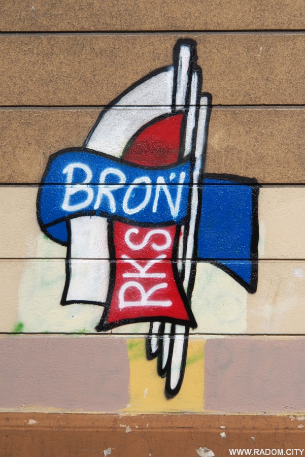 Radom. Graffiti - Broń/ ul.Broni-Planty.