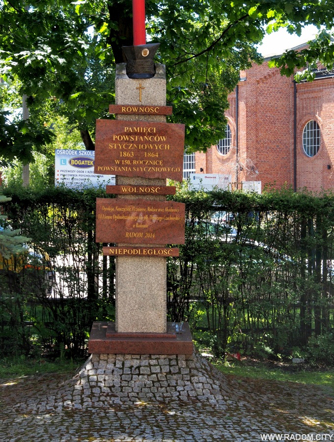 Radom. Pomnik Powstańców Styczniowych.