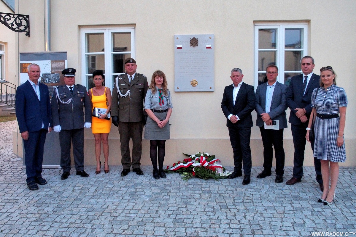 Radom. Tablica Armii Ochotniczej - odsłonięcie.