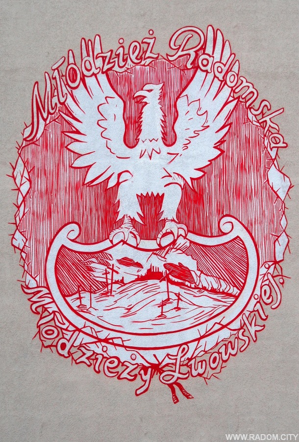 Radom. Mural - Orląt Lwowskich 6.