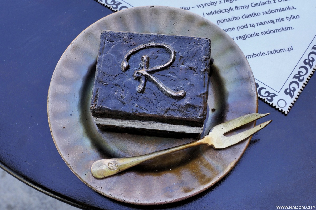 Radom. Symbol Radomia - stolik, Łaźnia.