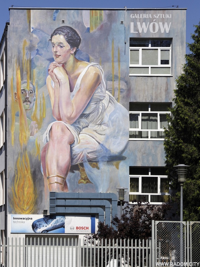 Radom. Mural przy Malczewskiego.
