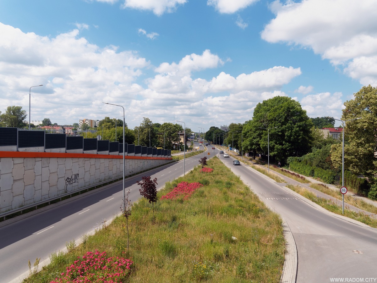 Radom. Widok z wiaduktu.