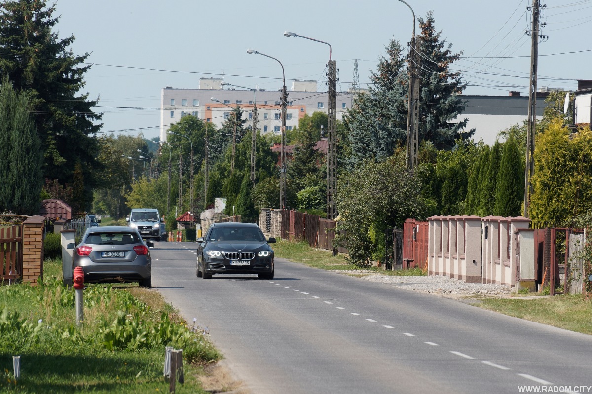 Radom. Ulica Brzustowska widziana z Energetyków.